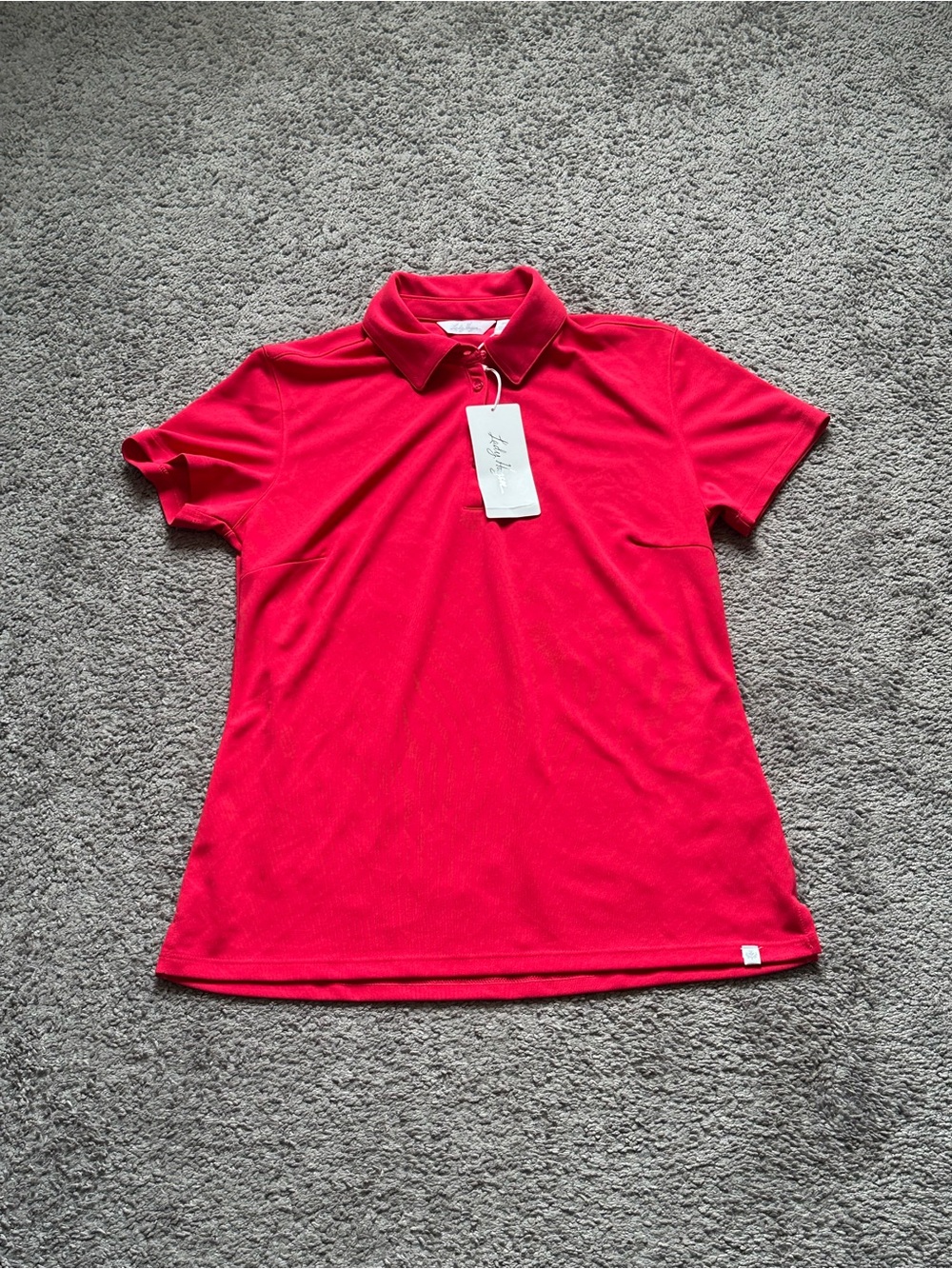 Lady Hagen HydroDri UPF Moisture Wicking UV Polo Womens M Short Sleeve Raspberry